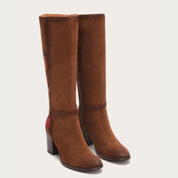 Frye Nova Flower Tall Suede Boot **BLACK FRIDAY** - Picture 2 of 8